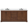 Custom image for Dark Walnut with Matte Black Trim / White Quartz / No Mirror