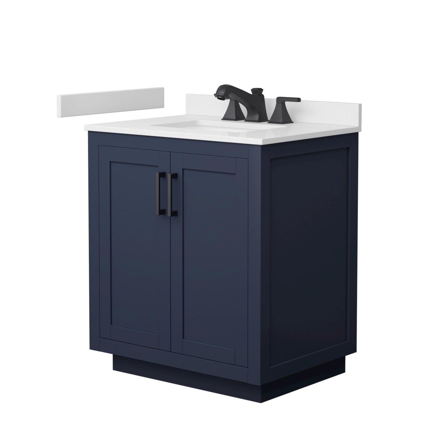 Miranda Bathroom Vanity with Countertop 30 inch Single Sink 3-hole Faucet Setup