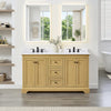 Custom image for Honey Oak with Matte Black Trim / White Cultured Marble / No Mirror