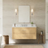 Custom image for Scandinavian Oak with Brushed Nickel Trim / Giotto Quartz / No Mirror