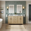 Custom image for White Oak with Matte Black Trim / Giotto Quartz / No Mirror