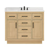 Custom image for Rift Oak with Matte Black Trim / Giotto Quartz / No Mirror
