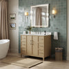Custom image for White Oak with Brushed Nickel Trim / No Mirror