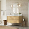 Custom image for Scandinavian Oak with Brushed Nickel Trim / Giotto Quartz / No Mirror