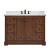Custom image for Dark Walnut with Matte Black Trim / Giotto Quartz / No Mirror