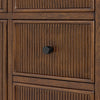 Custom image for Dark Walnut with Matte Black Trim / White Quartz / No Mirror