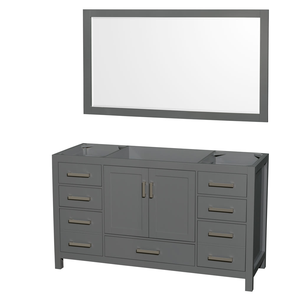Sheffield Bathroom Vanity Cabinet 60 inch Single Sink
