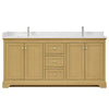 Custom image for Honey Oak with Polished Chrome Trim / White Quartz / No Mirror