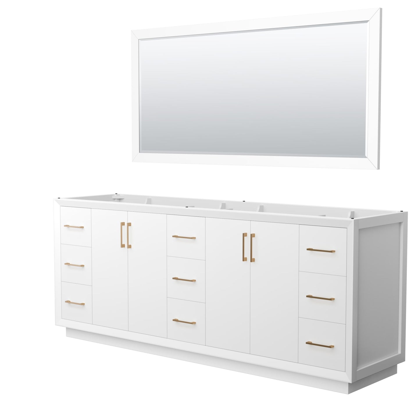 Strada Bathroom Vanity Cabinet 84 inch Double Sink