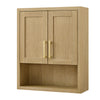 Custom image for Whitewashed Oak with Brushed Gold Trim