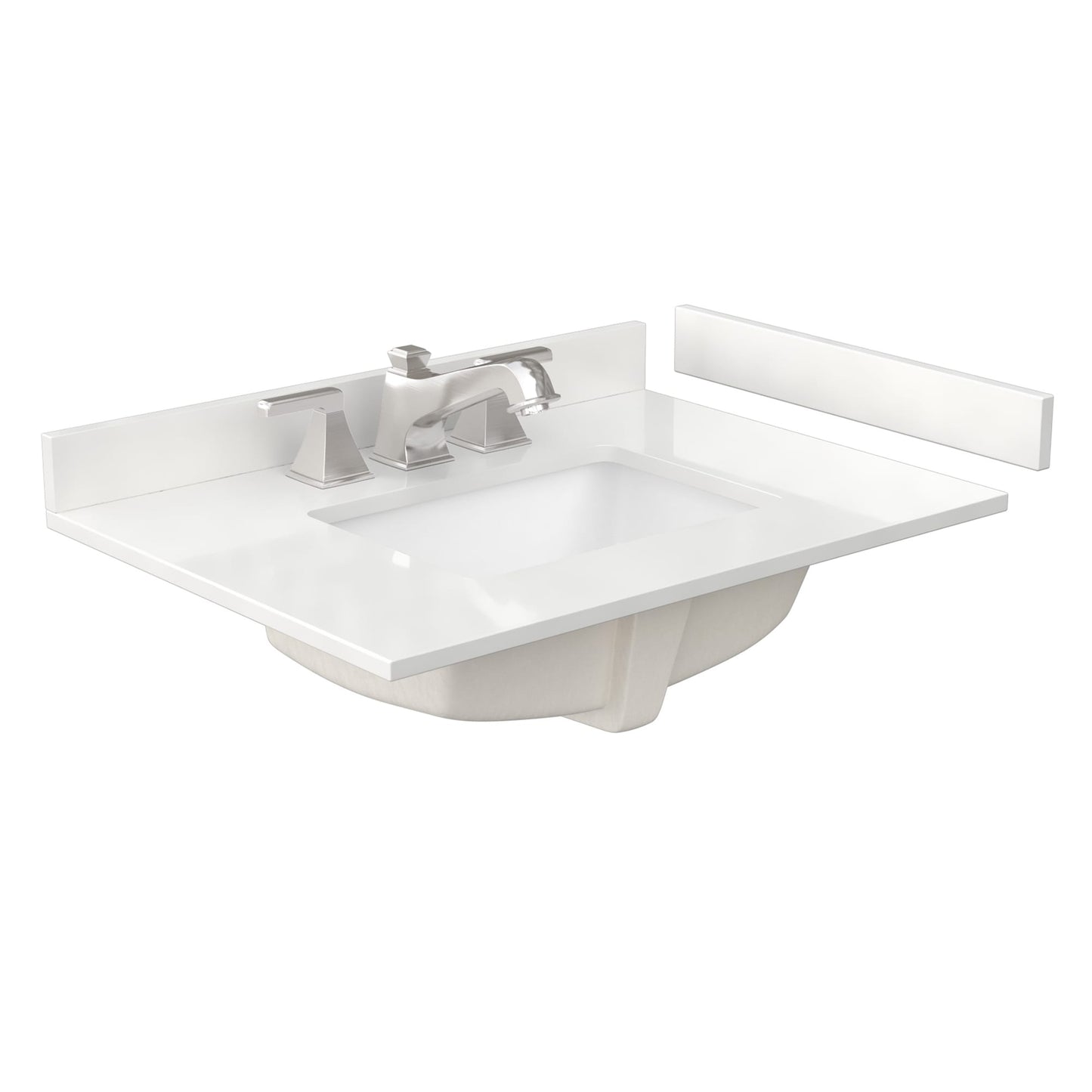 Countertop with Undermount Sink 30 inch 3-hole