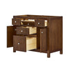 Custom image for Dark Walnut with Brushed Nickel Trim / No Mirror
