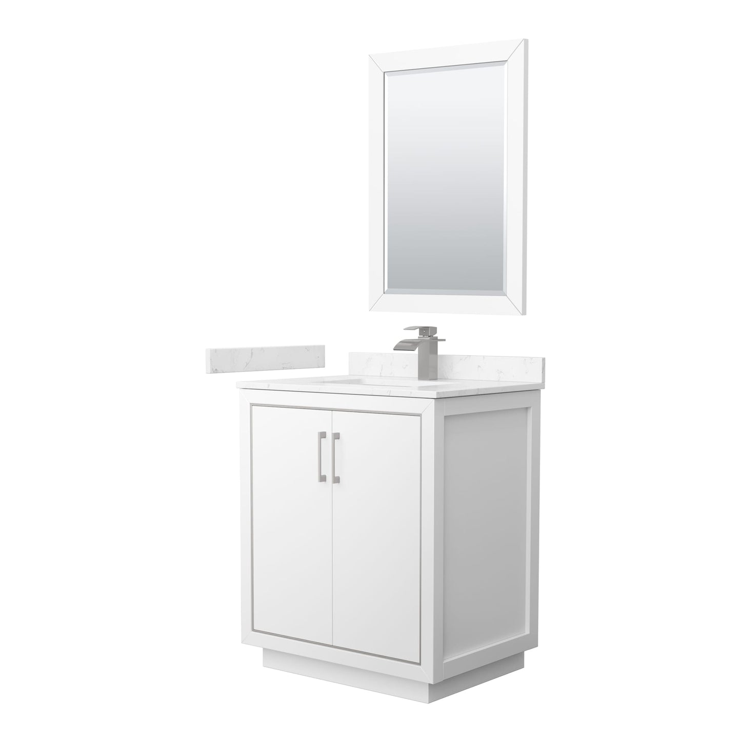 Icon Bathroom Vanity with Countertop 30 inch Single Sink Single hole Faucet Setup