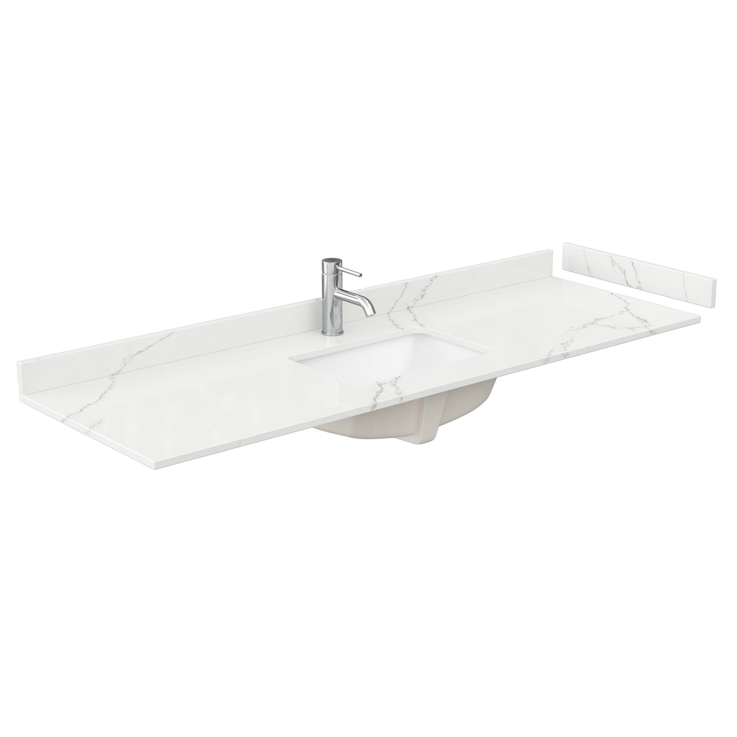 Countertop with Undermount Sink 66 inch Single hole