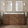 Custom image for Dark Oak with Brushed Nickel Trim / Giotto Quartz / No Mirror