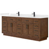 Custom image for Dark Oak with Matte Black Trim / White Quartz / No Mirror