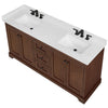 Custom image for Dark Walnut with Matte Black Trim / Giotto Quartz / No Mirror