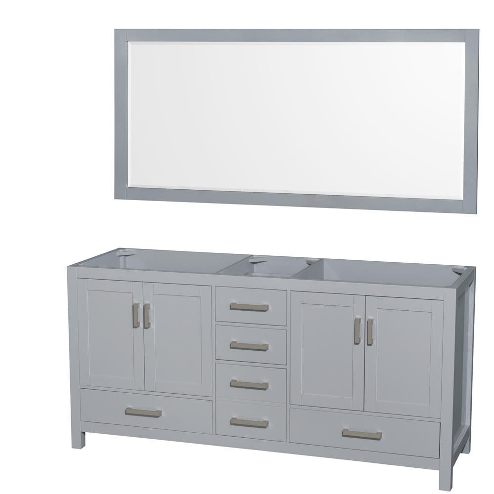 Sheffield Bathroom Vanity Cabinet 72 inch Double Sink