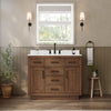 Custom image for Dark Oak with Matte Black Trim / White Cultured Marble / No Mirror
