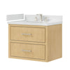 Custom image for Scandinavian Oak with Brushed Nickel Trim / Giotto Quartz / No Mirror
