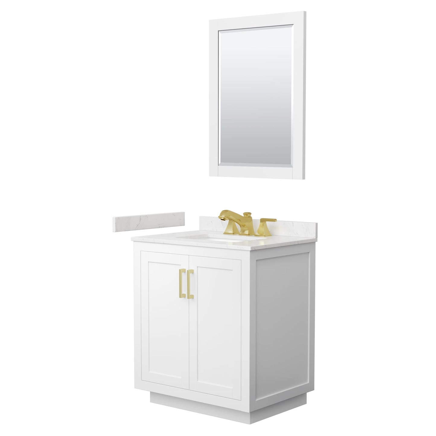 Miranda Bathroom Vanity with Countertop 30 inch Single Sink 3-hole Faucet Setup