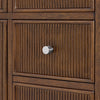 Custom image for Dark Walnut with Brushed Nickel Trim / White Cultured Marble / No Mirror