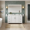 Custom image for White with Matte Black Trim / White Quartz / No Mirror
