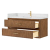 Custom image for Toasted Walnut with Satin Bronze Trim / Giotto Quartz / No Mirror