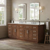 Custom image for Dark Oak with Brushed Nickel Trim / Carrara Cultured Marble / No Mirror