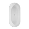 Custom image for White with Shiny White Trim and Brushed Gold Faucet / 67