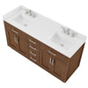 Custom image for Dark Oak with Brushed Nickel Trim / White Quartz / No Mirror