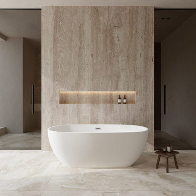 Juno Freestanding Acrylic Bathtub No Faucet 67 inch