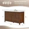 Custom image for Dark Walnut with Matte Black Trim / No Mirror