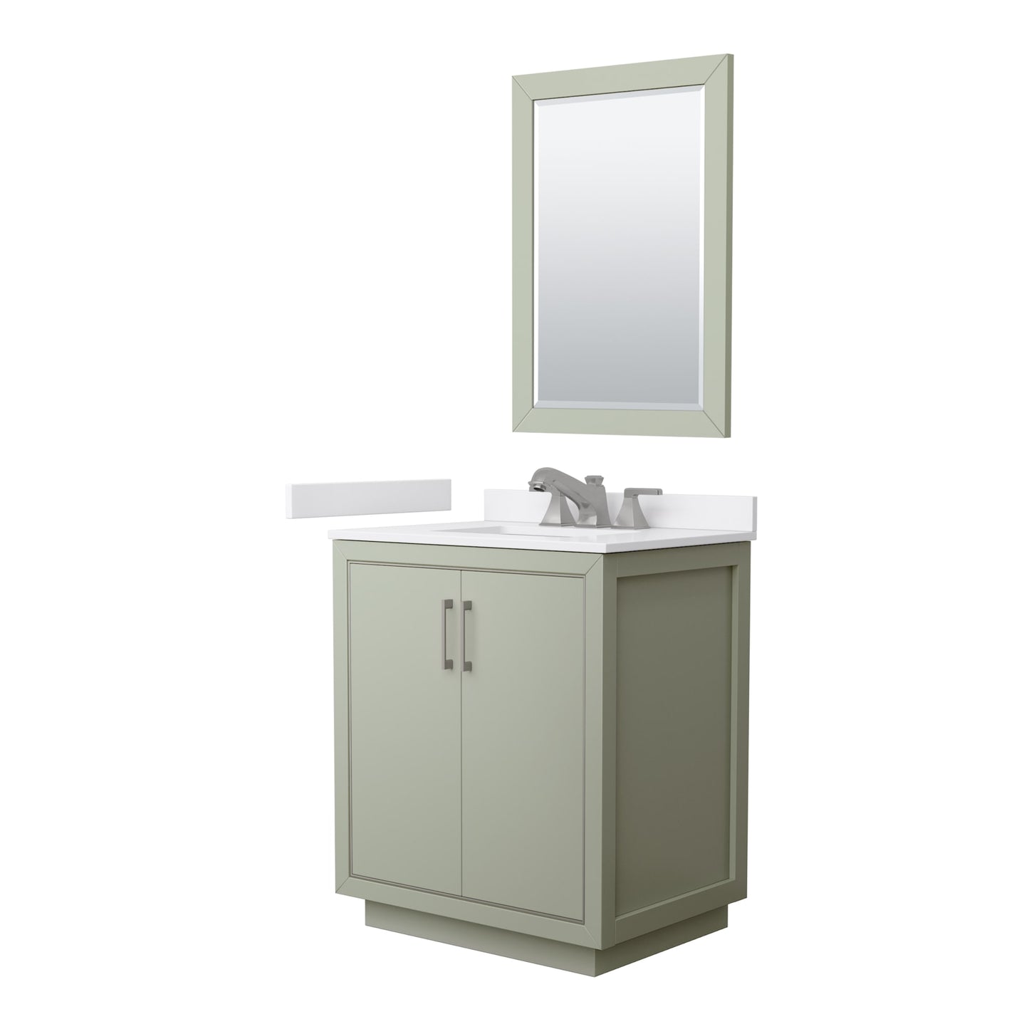 Icon Bathroom Vanity with Countertop 30 inch Single Sink 3-hole Faucet Setup