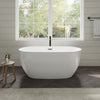 Custom image for White with Polished Chrome Trim and Matte Black Faucet