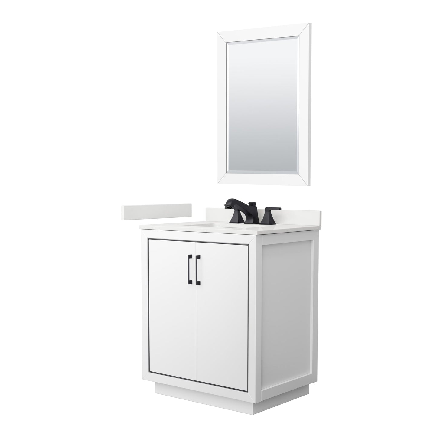 Icon Bathroom Vanity with Countertop 30 inch Single Sink 3-hole Faucet Setup