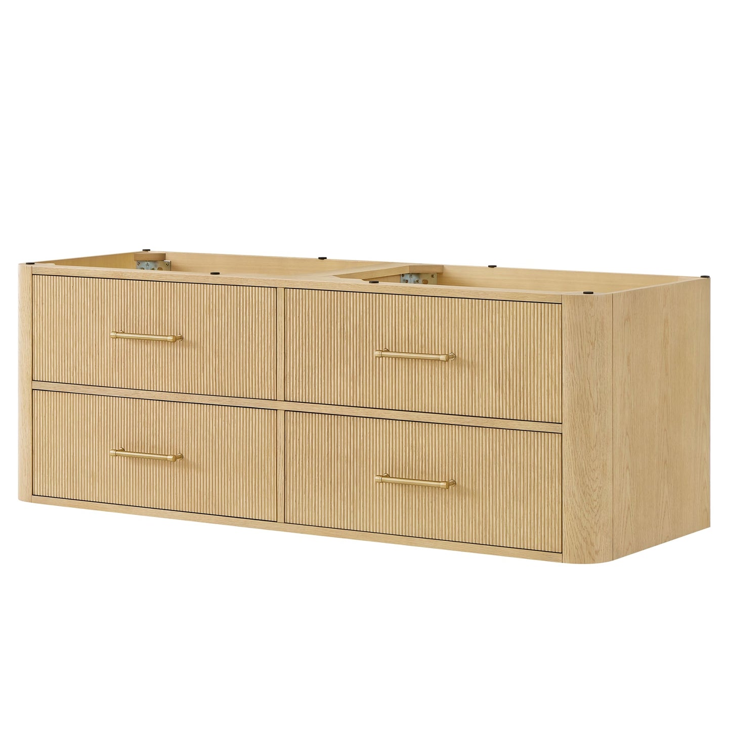 Francesca WM Wall Mounted Bathroom Vanity Cabinet 60 inch Double Sink
