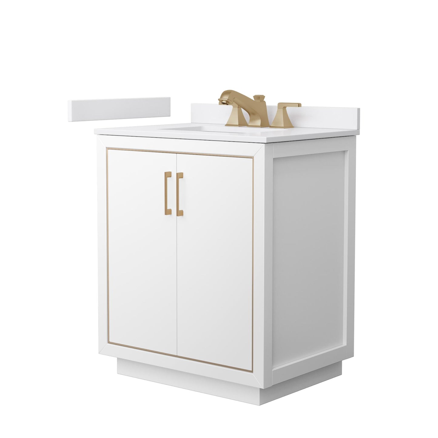 Icon Bathroom Vanity with Countertop 30 inch Single Sink 3-hole Faucet Setup