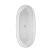Custom image for White with Shiny White Trim and Brushed Nickel Faucet / 67