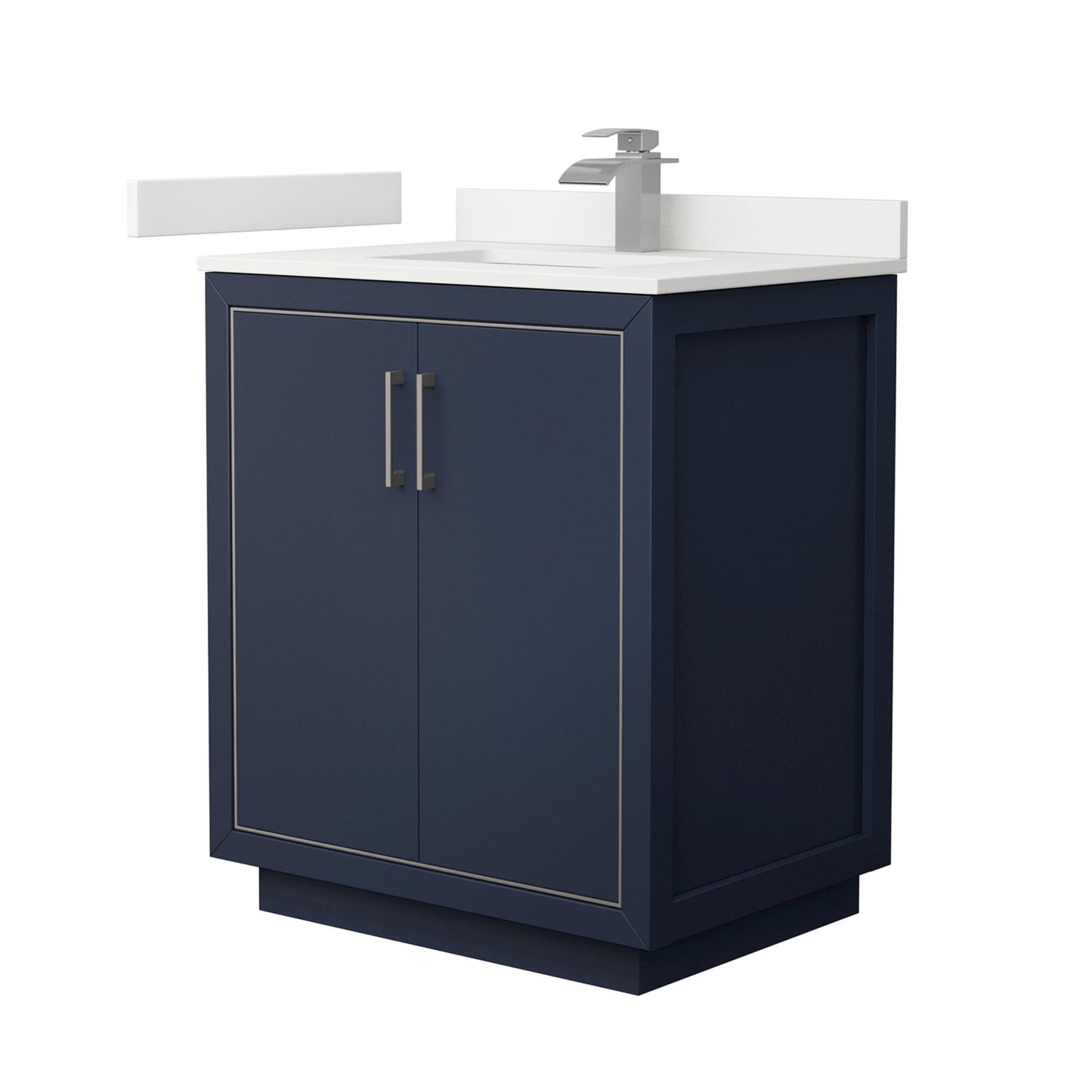 Icon Bathroom Vanity with Countertop 30 inch Single Sink Single hole Faucet Setup