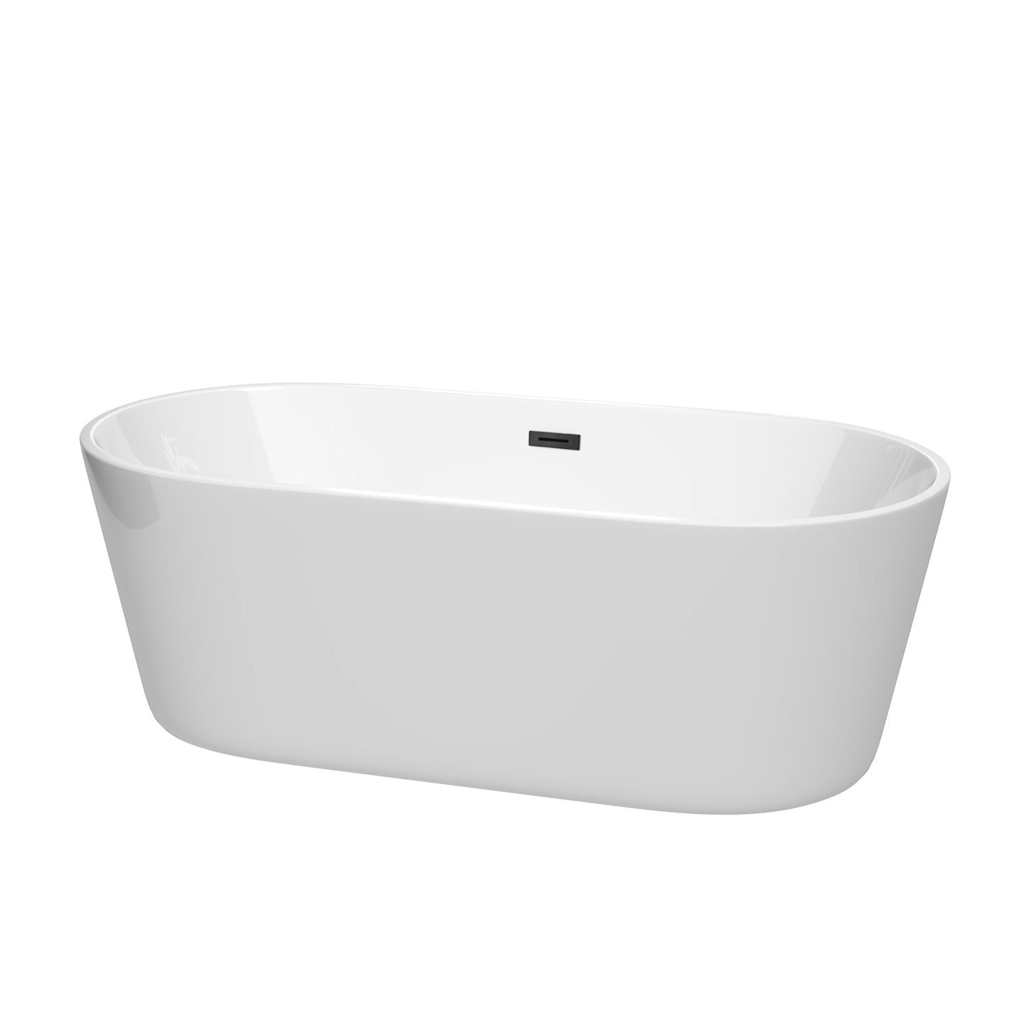 Carissa CD Freestanding Acrylic Bathtub No Faucet 67 inch