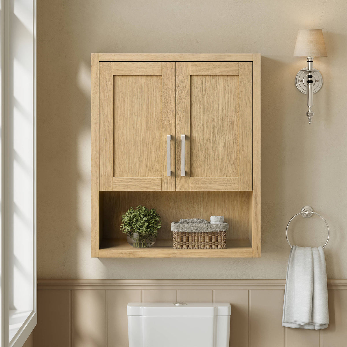 Beckett TK Over the Toilet Storage Wall Cabinet