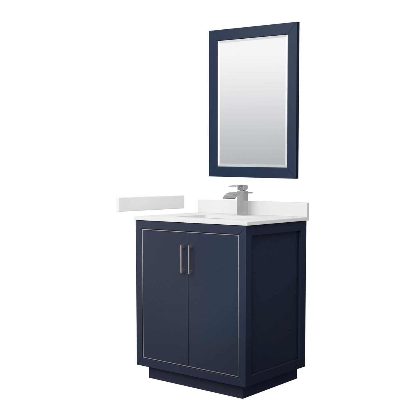 Icon Bathroom Vanity with Countertop 30 inch Single Sink Single hole Faucet Setup