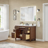Custom image for Dark Walnut with Matte Black Trim / Giotto Quartz / No Mirror