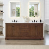 Custom image for Dark Walnut with Matte Black Trim / White Quartz / No Mirror