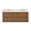 Custom image for Toasted Walnut with Satin Bronze Trim / Giotto Quartz / No Mirror