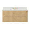 Custom image for Scandinavian Oak with Satin Bronze Trim / Giotto Quartz / No Mirror