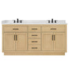 Custom image for Rift Oak with Matte Black Trim / Giotto Quartz / No Mirror