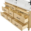 Custom image for Scandinavian Oak with Matte Black Trim / No Mirror