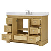 Custom image for Honey Oak with Polished Chrome Trim / White Cultured Marble / No Mirror